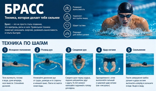 Плавание брассом