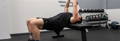 жим гантелей